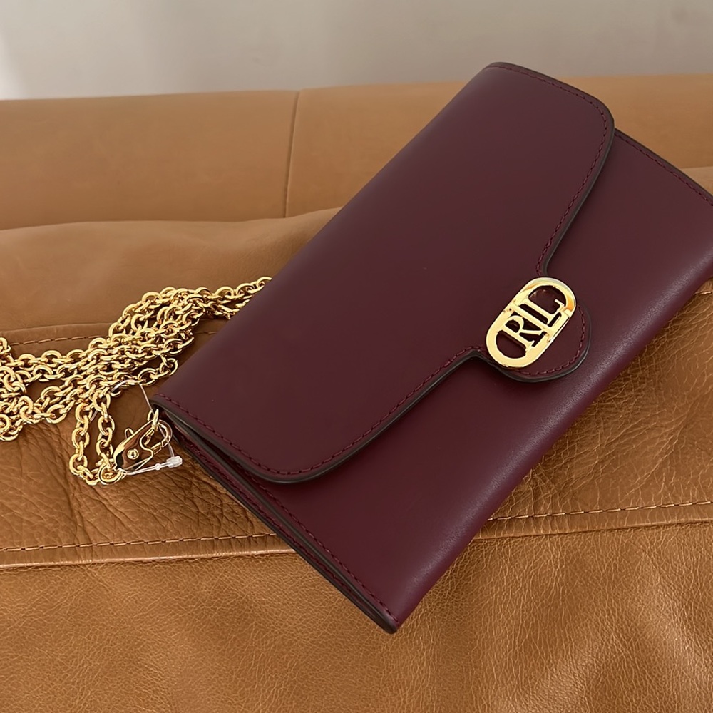 BRAND NEW RALPF LAUREN Leather Medium Adair Crossbody.